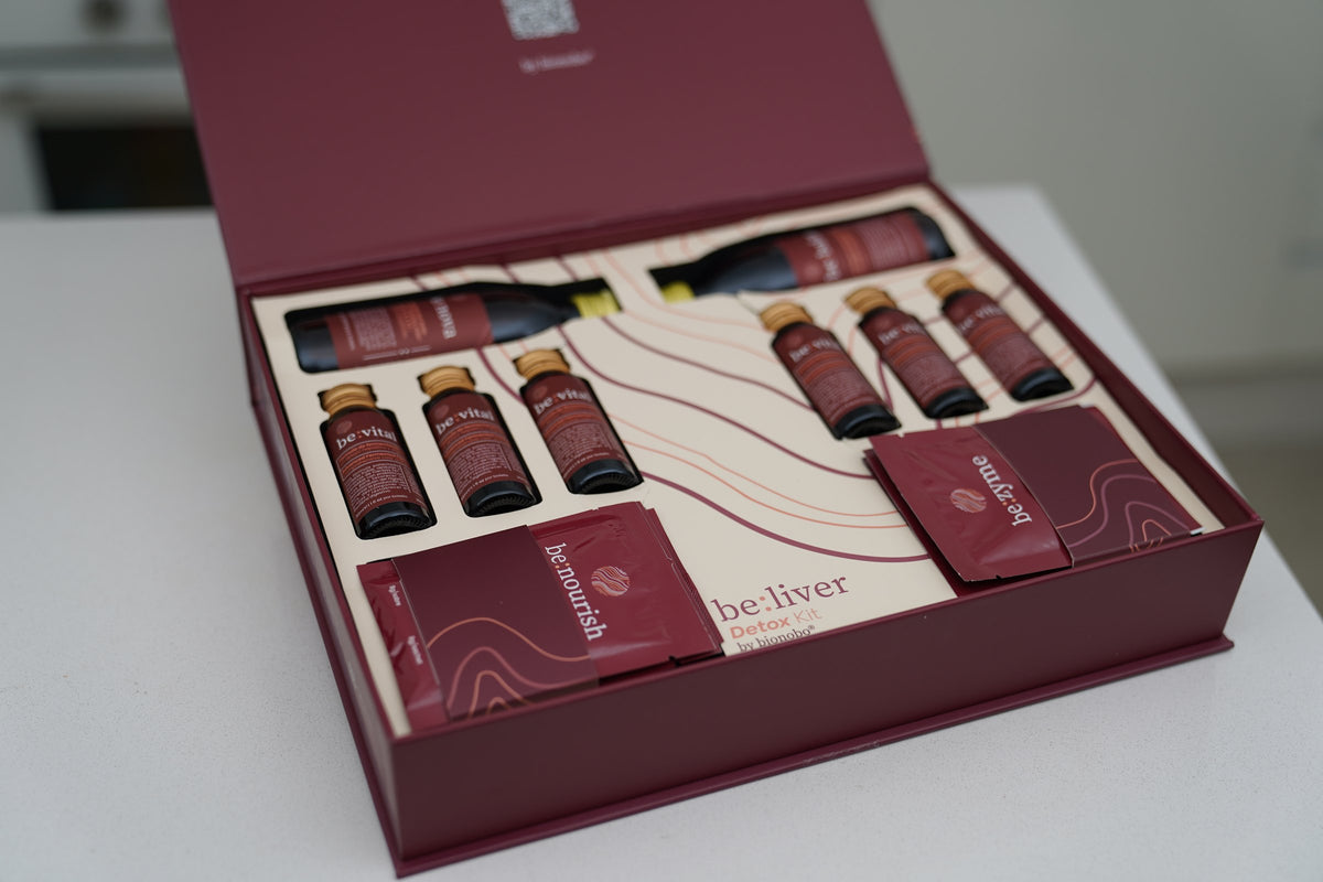 El kit be:liver: Y sus distintas enzimas e ingredientes.