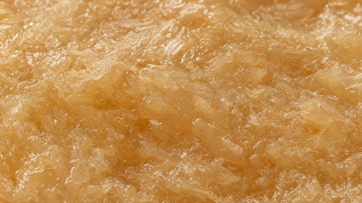 A close macro of apple cider vinegar
