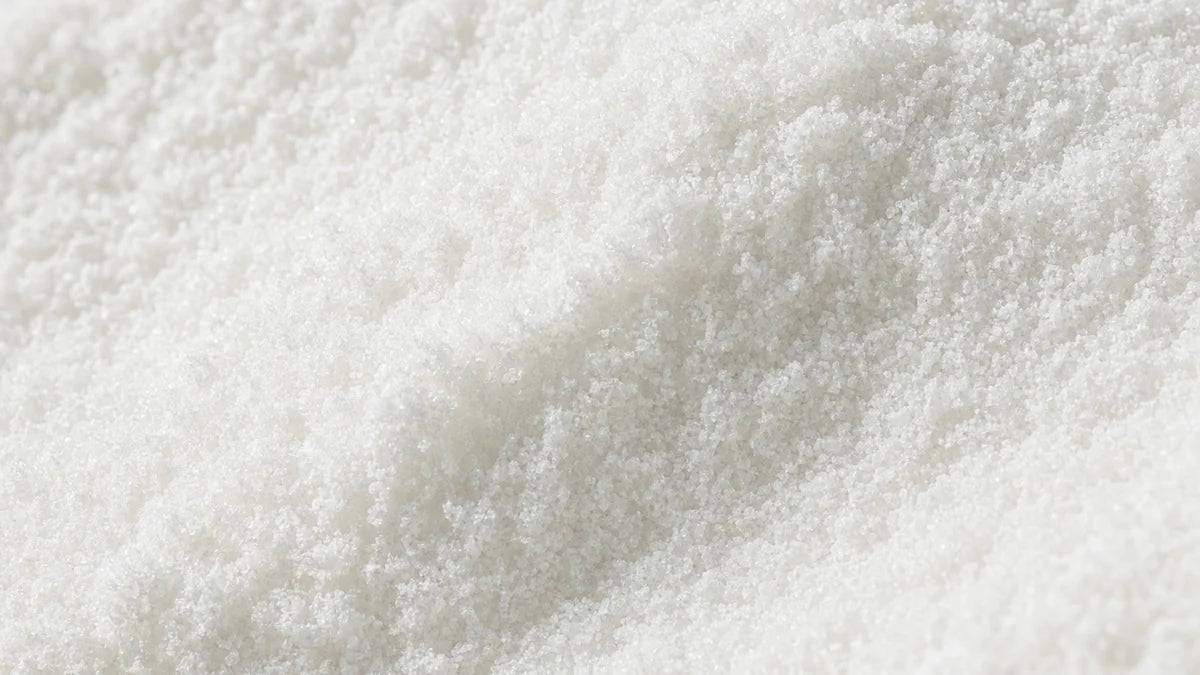 Pyridoxine hydrochloride, a bright white crystalline powder of fine granules