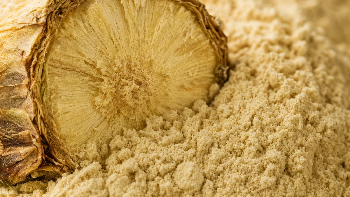 A close macro of bromelain
