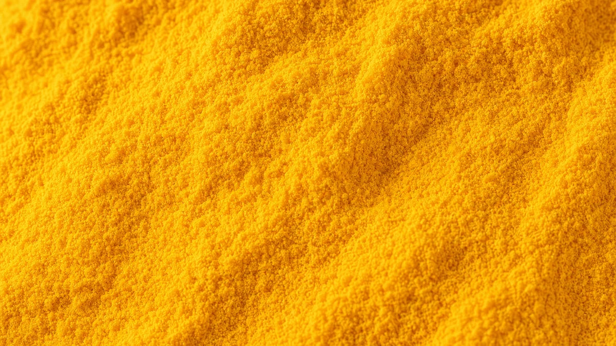 Folic acid, a vivid saffron yellow-orange fine powder